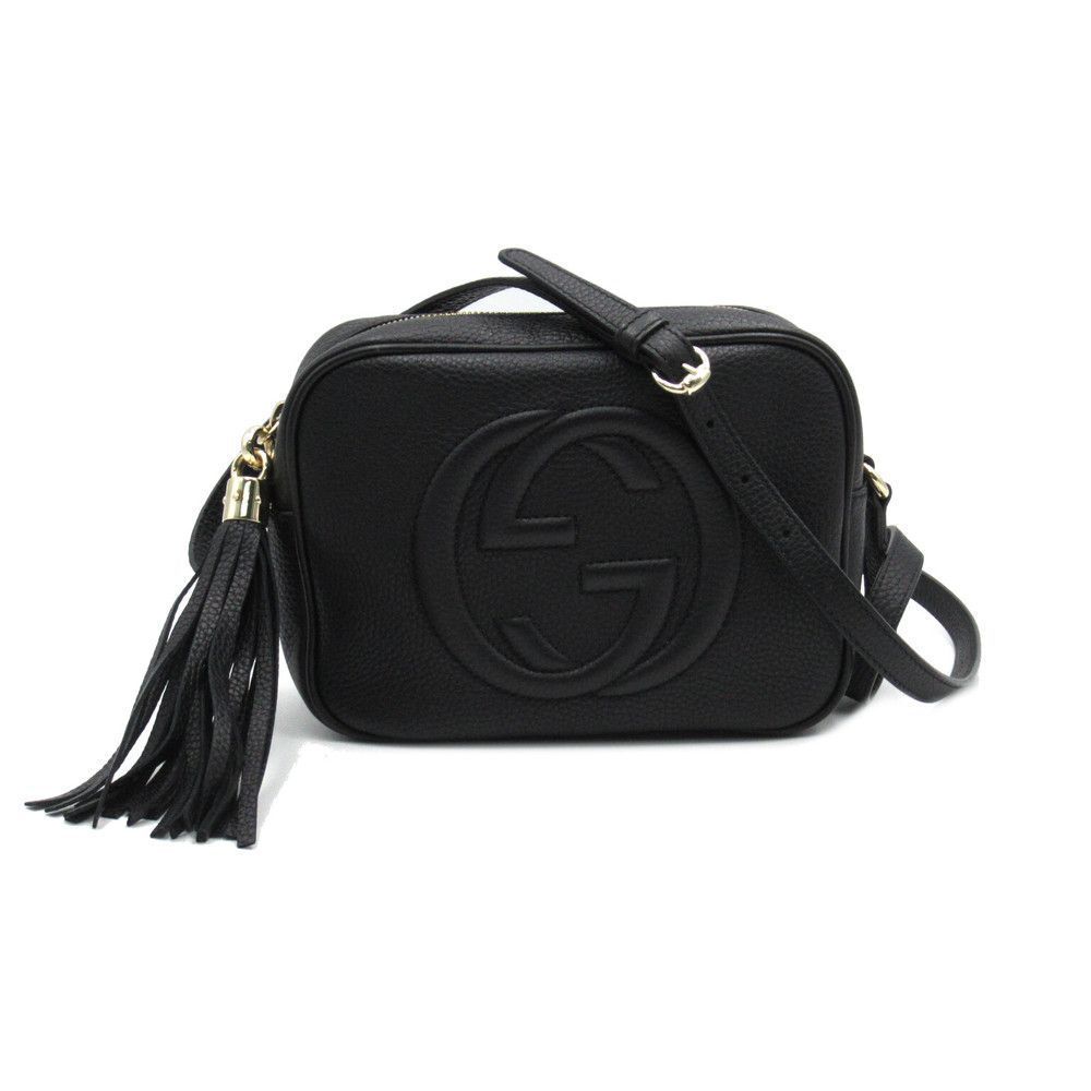 Gucci Soho Shoulder Bag Leather Black